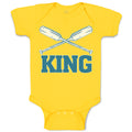 Baby Clothes King Baseball Bat Sport Baby Bodysuits Boy & Girl Cotton