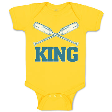 Baby Clothes King Baseball Bat Sport Baby Bodysuits Boy & Girl Cotton
