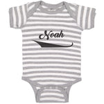 Baby Clothes Noah's Name and Ark Bible Stories Baby Bodysuits Boy & Girl Cotton