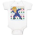 Baby Clothes The Flag of America Usa and Man Showing His Dab Dance Pose Cotton