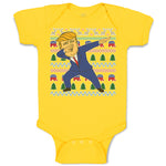 Baby Clothes The Flag of America Usa and Man Showing His Dab Dance Pose Cotton