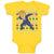 Baby Clothes The Flag of America Usa and Man Showing His Dab Dance Pose Cotton