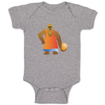 Baby Clothes Huge Monkey Playing Basketball Baby Bodysuits Boy & Girl Cotton