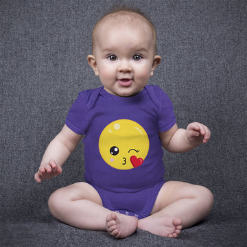 Baby Clothes Emoji Kiss Baby Bodysuits Boy & Girl Newborn Clothes Cotton