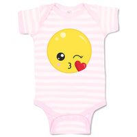 Baby Clothes Emoji Kiss Baby Bodysuits Boy & Girl Newborn Clothes Cotton