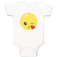 Baby Clothes Emoji Kiss Baby Bodysuits Boy & Girl Newborn Clothes Cotton