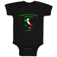 Baby Clothes Worlds Coolest Italian Aunt Countries Baby Bodysuits Cotton
