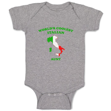 Baby Clothes Worlds Coolest Italian Aunt Countries Baby Bodysuits Cotton