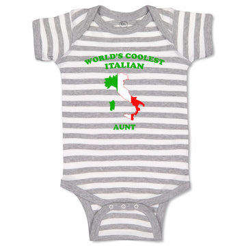 Baby Clothes Worlds Coolest Italian Aunt Countries Baby Bodysuits Cotton