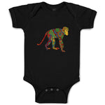 Baby Clothes Monkey in Indian Ornament Holidays Characters Others Baby Bodysuits