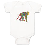 Baby Clothes Monkey in Indian Ornament Holidays Characters Others Baby Bodysuits