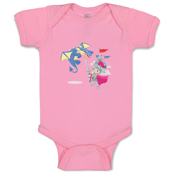Baby Clothes Knight Fighting Dragon Holidays Characters Others Baby Bodysuits