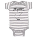 Baby Clothes World's Coolest West Virginian Dad Wv States Baby Bodysuits Cotton
