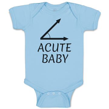 Baby Clothes Acute Angle Baby Geometry Math Sign and Symbol Baby Bodysuits