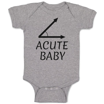 Baby Clothes Acute Angle Baby Geometry Math Sign and Symbol Baby Bodysuits