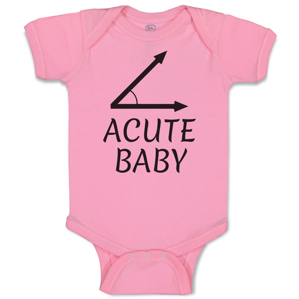 Baby Clothes Acute Angle Baby Geometry Math Sign and Symbol Baby Bodysuits