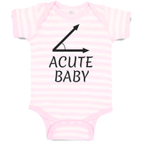 Baby Clothes Acute Angle Baby Geometry Math Sign and Symbol Baby Bodysuits