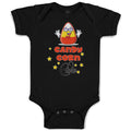 Baby Clothes Candy Corn Cutie with Smiling Face and Stars Baby Bodysuits Cotton
