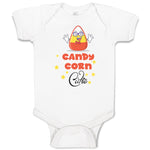 Baby Clothes Candy Corn Cutie with Smiling Face and Stars Baby Bodysuits Cotton