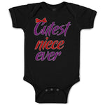 Baby Clothes Cutest Niece Ever with Red Bow Baby Bodysuits Boy & Girl Cotton