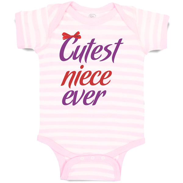 Baby Clothes Cutest Niece Ever with Red Bow Baby Bodysuits Boy & Girl Cotton