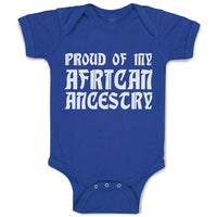 Baby Clothes Proud of My African Ancestry Baby Bodysuits Boy & Girl Cotton