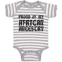 Baby Clothes Proud of My African Ancestry Baby Bodysuits Boy & Girl Cotton