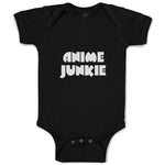 Baby Clothes Monogram Silhouette Anime Junkie Letters Baby Bodysuits Cotton