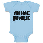 Baby Clothes Monogram Silhouette Anime Junkie Letters Baby Bodysuits Cotton