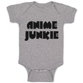 Baby Clothes Monogram Silhouette Anime Junkie Letters Baby Bodysuits Cotton