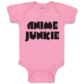Baby Clothes Monogram Silhouette Anime Junkie Letters Baby Bodysuits Cotton