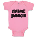 Baby Clothes Monogram Silhouette Anime Junkie Letters Baby Bodysuits Cotton