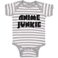 Baby Clothes Monogram Silhouette Anime Junkie Letters Baby Bodysuits Cotton