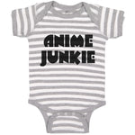 Baby Clothes Monogram Silhouette Anime Junkie Letters Baby Bodysuits Cotton