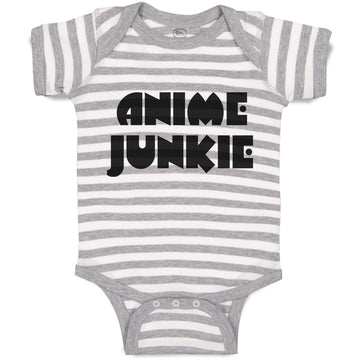 Baby Clothes Monogram Silhouette Anime Junkie Letters Baby Bodysuits Cotton