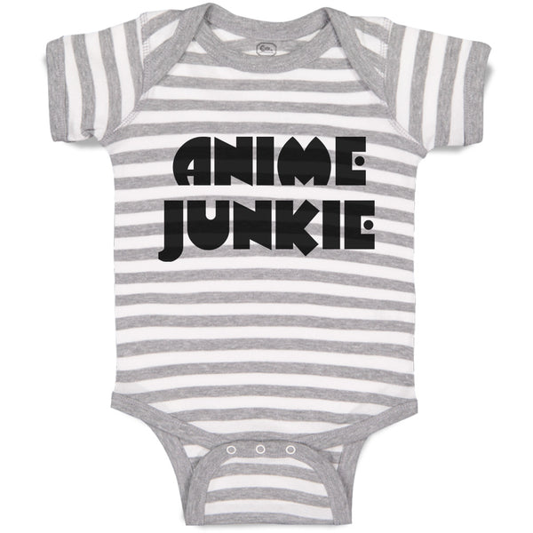 Baby Clothes Monogram Silhouette Anime Junkie Letters Baby Bodysuits Cotton