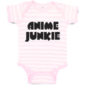 Baby Clothes Monogram Silhouette Anime Junkie Letters Baby Bodysuits Cotton