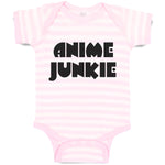 Baby Clothes Monogram Silhouette Anime Junkie Letters Baby Bodysuits Cotton