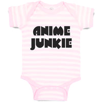 Baby Clothes Monogram Silhouette Anime Junkie Letters Baby Bodysuits Cotton