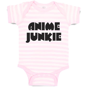 Baby Clothes Monogram Silhouette Anime Junkie Letters Baby Bodysuits Cotton