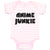 Baby Clothes Monogram Silhouette Anime Junkie Letters Baby Bodysuits Cotton