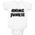 Baby Clothes Monogram Silhouette Anime Junkie Letters Baby Bodysuits Cotton