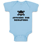 Baby Clothes Appetite for Disruption Silhouette Skull and Crossbones Cotton