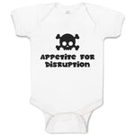 Baby Clothes Appetite for Disruption Silhouette Skull and Crossbones Cotton