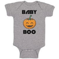 Baby Clothes Baby Boo Halloween Pumpkin Smile Baby Bodysuits Boy & Girl Cotton