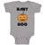 Baby Clothes Baby Boo Halloween Pumpkin Smile Baby Bodysuits Boy & Girl Cotton