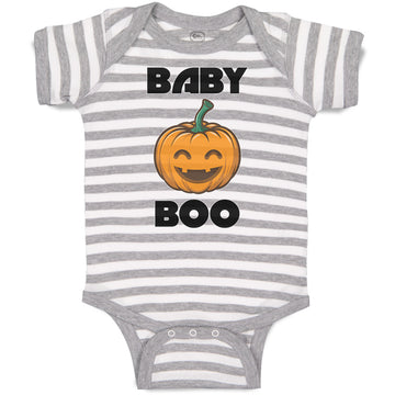 Baby Clothes Baby Boo Halloween Pumpkin Smile Baby Bodysuits Boy & Girl Cotton
