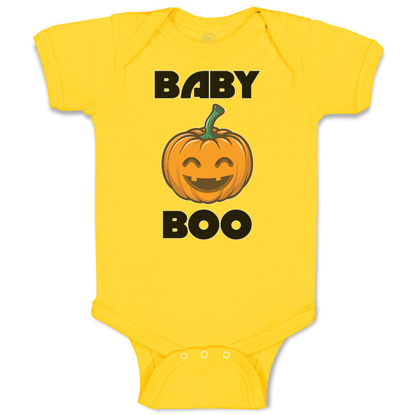 Baby Clothes Baby Boo Halloween Pumpkin Smile Baby Bodysuits Boy & Girl Cotton