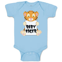 Baby Clothes Cute Little Baby Tiger Sitting Baby Bodysuits Boy & Girl Cotton