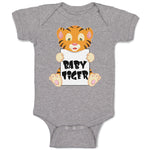 Cute Little Baby Tiger Sitting